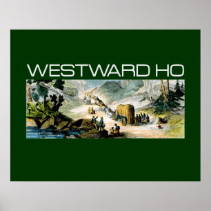 T-SHIRT Westward Ho Poster