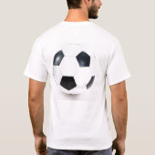 T - Shirt "White and Black Soccer Ball" (Rückseite)