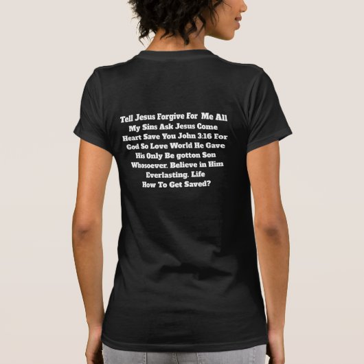 T-Shirt, wie man gerettet wird T-Shirt (Rückseite)