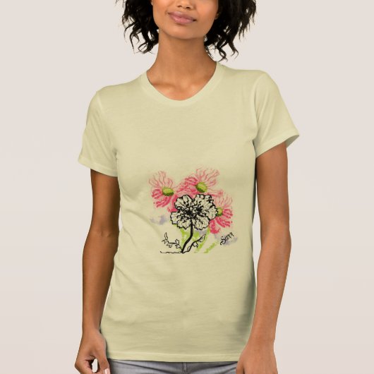 T-Shirt : Wilde Blumen (Vorderseite)