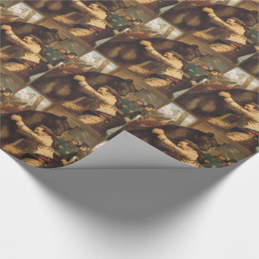 T-SHIRT wilder WestWrestling Geschenkpapier (Ecke)