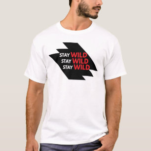T - Shirt "Wildes Erlebnis - Natur - Zitat"