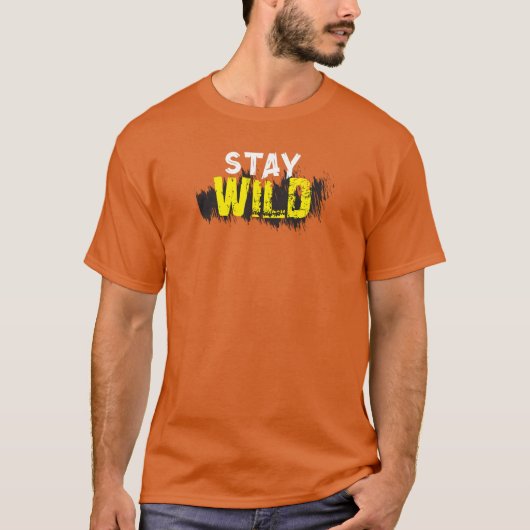 T - Shirt "Wildes Erlebnis - Natur - Zitat" (Vorderseite)