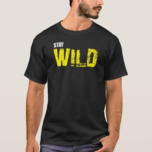 T - Shirt "Wildes Erlebnis - Natur - Zitat" (Vorderseite)