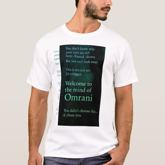 T - Shirt Willkommen im Geist von Omrani (Vorderseite)