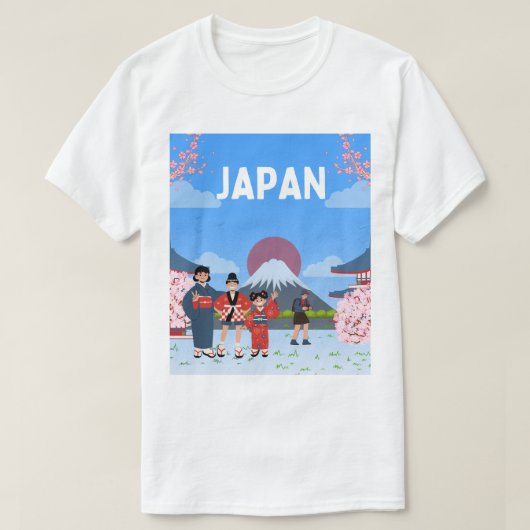T-Shirt Willkommen in Japan (Design vorne)