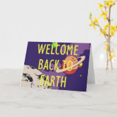 T-SHIRT willkommen zurück zur Erde Karte (Gelbe Blume)