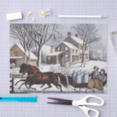 T-SHIRT Winter-Fahrt Seidenpapier (Handwerk)