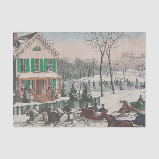 T-SHIRT Winter-Poesie Seidenpapier (Vorderseite)