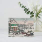 T-SHIRT Winter Poetry Postkarte (Stehend Vorderseite)