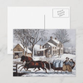 T-SHIRT Winter Ride Postkarte (Vorne/Hinten)