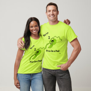 T-Shirt: Wir sind 2 Erbsen in einer Schote. T-Shirt