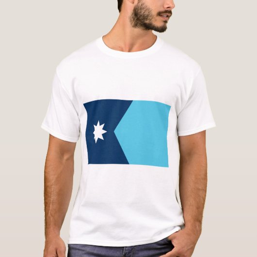 T Shirt with Flag of Minnesota, USA (Vorderseite)