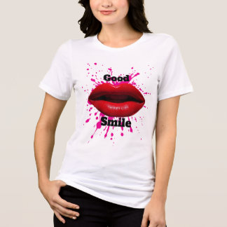 T-shirt with good smile  Tri-Blend shirt