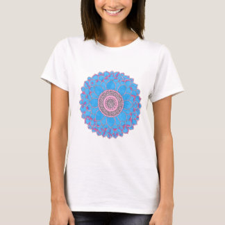 T- shirt with hand-drawn mandala design