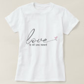 T-shirt with love design, to celebrate Valentine's (Design vorne)