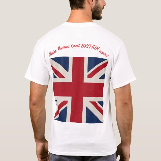 T-Shirt with US and Union Jack flags (Rückseite)