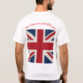 T-Shirt with US and Union Jack flags (Rückseite)