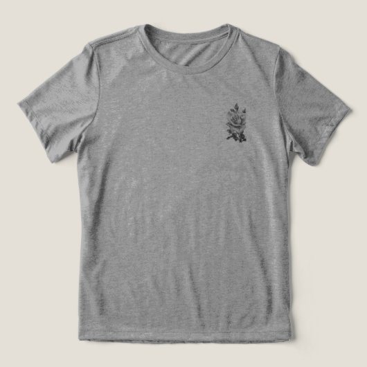 T SHIRT WOMENS BELLA TRI BLUME DESIGN (Design Vorderseite)