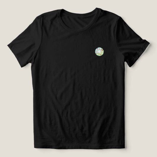 T - Shirt WOMENS BELLA TRI BLUME DESIGN STIL (Design Vorderseite)