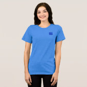 T - Shirt WOMENS BELLA TRI COOL BLAUE DESIGN (Vorderseite voll)