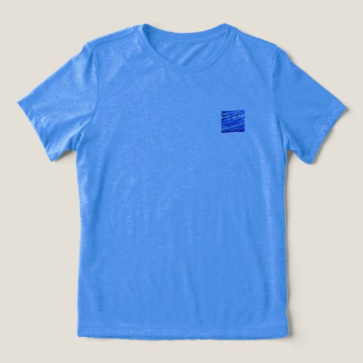 T - Shirt WOMENS BELLA TRI COOL BLAUE DESIGN (Design Vorderseite)