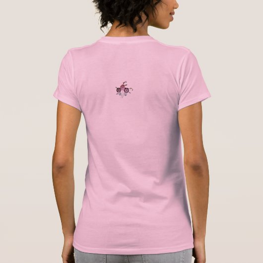 T - Shirt WOMENS BLUME STILEN DESIGN (Rückseite)