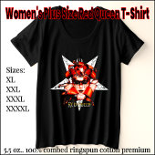 T - Shirt "Women's Plus Size Red Queen"