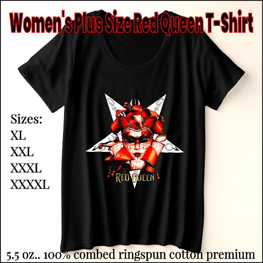 T - Shirt "Women's Plus Size Red Queen"