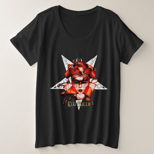 T - Shirt "Women's Plus Size Red Queen" (Design vorne)