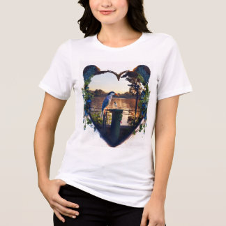 T - Shirt Women's Tri-mix Bird Herzform