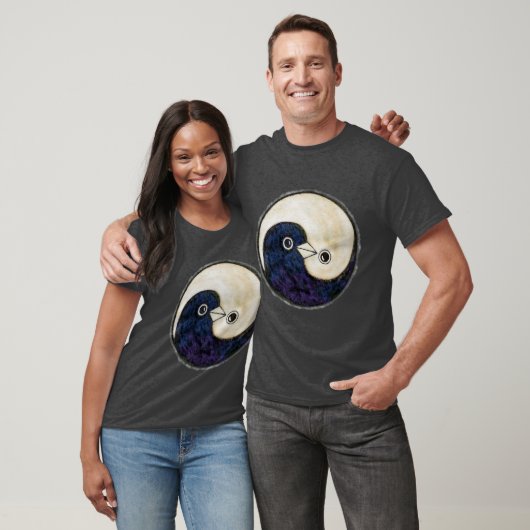 T Shirt Yin Yang Design Friedenstruppen (Unisex)