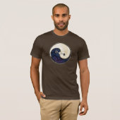 T-Shirt Yin Yang Friedens- und Harmonietauben (Vorne ganz)
