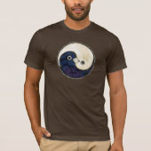 T-Shirt Yin Yang Friedens- und Harmonietauben (Vorderseite)