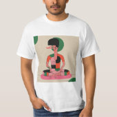 T - Shirt/Yoga-Design T-Shirt (Vorderseite)