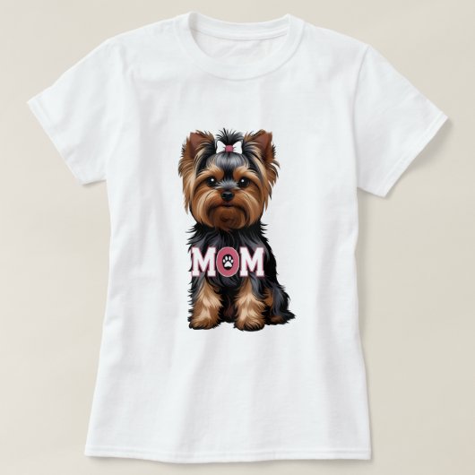 T-Shirt Yorkie Mom (Design vorne)