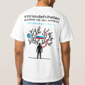 T-shirt — Yttrandefrihet (Rückseite)