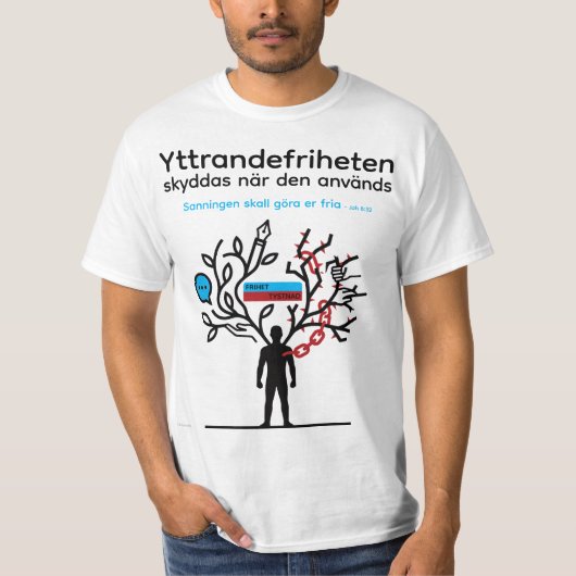 T-shirt — Yttrandefrihet (Vorderseite)