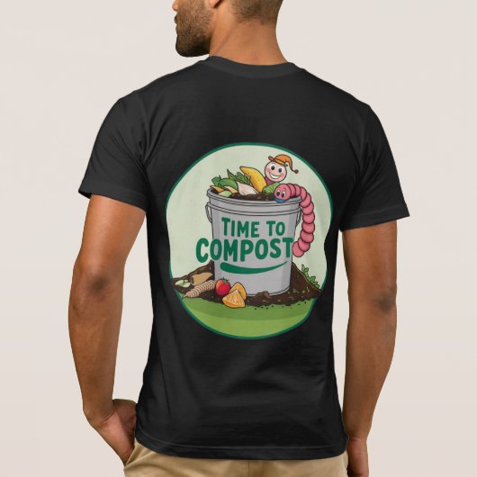 T - Shirt "Zeit bis zum Compost" (Rückseite)