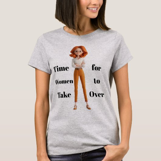T-Shirt Zeit für Frauen (Vorderseite)