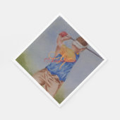 T-SHIRT-ZEIT-MONOGRAM-PARTY SERVIETTE (Ecke)