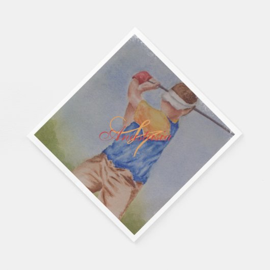 T-SHIRT-ZEIT-MONOGRAM-PARTY SERVIETTE (Ecke)