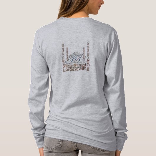 T - Shirt Zitat unser Bett hat keine falsche Seite (Rückseite)