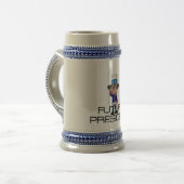 T-SHIRT Zukunft-Präsident Bierglas (Vorderseite Links)