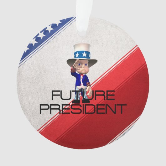 T-SHIRT Zukunft-Präsident Ornament (Vorderseite)