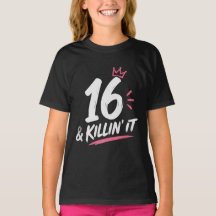T-Shirt zum 16. Geburtstag Teenager