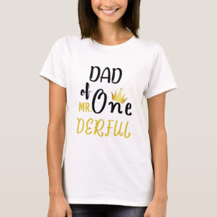 T-Shirt zum 1. Geburtstag: Papa von MR Onederful L