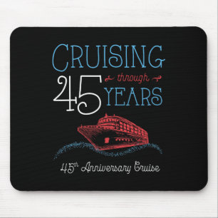 T-Shirt zum 45. Jubiläumskreuzfahrt - Paar Mousepad