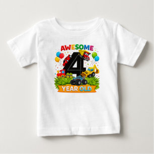 T-Shirt zum 4. Geburtstag für Kinder T-Shirt mit