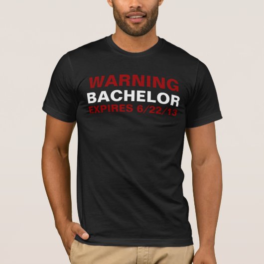 T - Shirt zum Ablaufdatum von Bachelor anpassen (Vorderseite)